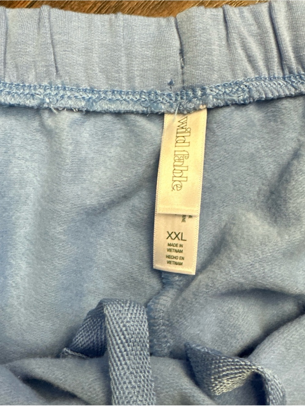 New Women’s Wild Fable Sweat Shorts Cotton Waistband Light Blue XXL <<<<423>>> - Picture 7 of 8